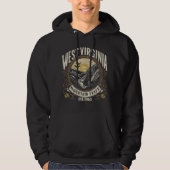 Retro West Virginia Hoodie (Vorderseite)