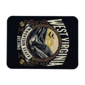 Retro West Virginia Magnet (Horizontal)