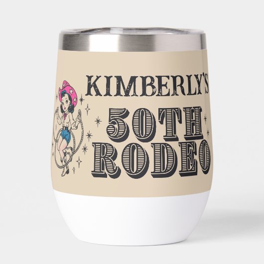 Retro Western 50. Rodeo Geburtstag (Rückseite)