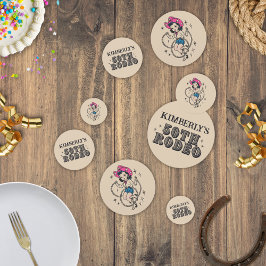 Retro Western 50. Rodeo Geburtstag Konfetti