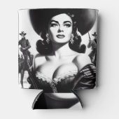 Retro-Western-Button Dosenkühler (Vorderseite)