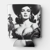 Retro-Western-Button Dosenkühler (Rückseite)