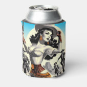 Retro-Western-Button Dosenkühler (Kanne Rückseite)