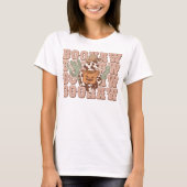 Retro Western Cowboy Ghost Boo Haw Halloween T-Shirt (Vorderseite)