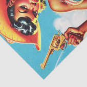 Retro Western Cowgirl Button-up Seidenpapier (Ausschnitt)