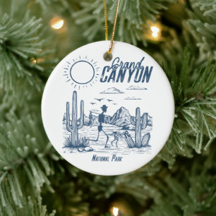 Retro Western Grand Canyon Nationalpark Tal Keramik Ornament