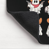 Retro Western Halloween Cowboy Ghost Collage Spook Mousepad (Ecke)