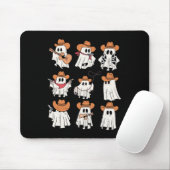 Retro Western Halloween Cowboy Ghost Collage Spook Mousepad (Mit Mouse)