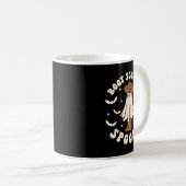 Retro Western Halloween Cute Ghost Funny Boot Scoo Kaffeetasse (VorderseiteRechts)