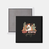 Retro Western Halloween Niedlich Ghost Fun Boot Sc Magnet (Vorderseite/Rückseite)