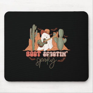 Retro Western Halloween Niedlich Ghost Fun Boot Sc Mousepad