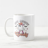 Retro Western Halloween Niedlich Ghost Funny Boot  Kaffeetasse (Links)