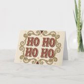 Retro Western Ho Ho Ho Weihnachten (Vorderseite)