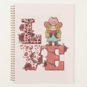 Retro-Western-Liebe Planer