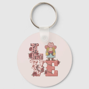 Retro-Western-Liebe Schlüsselanhänger