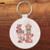 Retro-Western-Liebe Schlüsselanhänger (Rückseite)