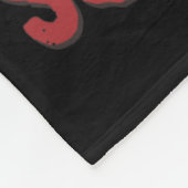 Retro Western Merry Squatchmas Funny Bigfoot Santa Fleecedecke (Ecke)