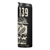 Retro Western Psalm 139 Grafik Thermosbecher (Nach rechts gedreht)