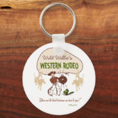 Retro 'Western Rodeo' Schlüsselanhänger (Vorderseite)