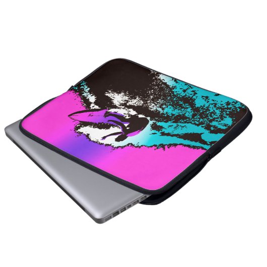 Retro Wetsuit Bag von Groovy Hawaiian Surfer 1960 Laptopschutzhülle (Vorne Knopf)