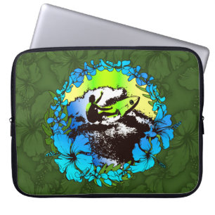 Retro Wetsuit Bag von Groovy Hawaiian Surfer 1960 Laptopschutzhülle