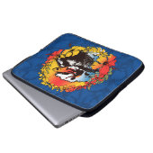 Retro Wetsuit Bag von Groovy Hawaiian Surfer 1960 Laptopschutzhülle (Vorne Knopf)