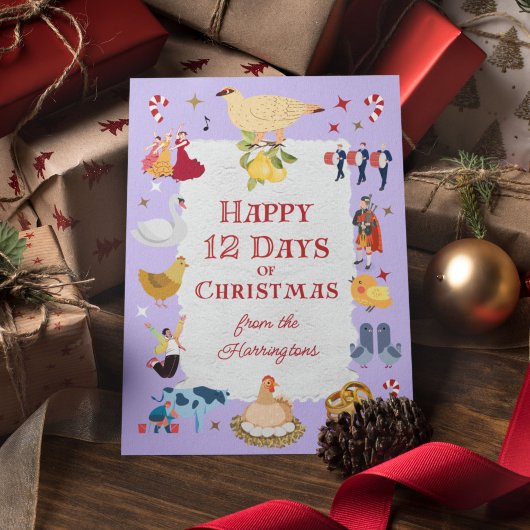 Retro Whimsical 12 Tage Weihnachten