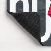 Retro Whimsical Bookish Ignorance Banned Office  Mousepad (Ecke)