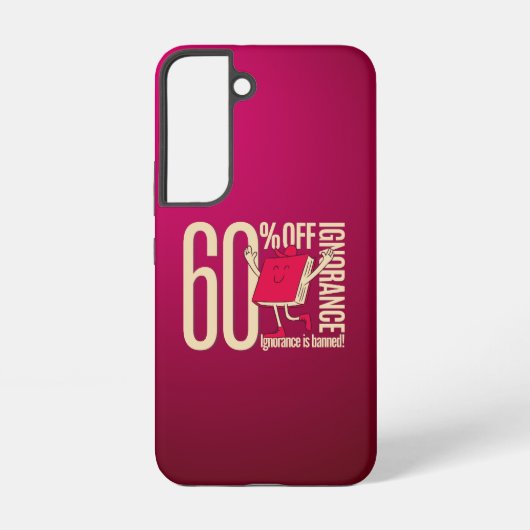 Retro Whimsical Bookish Ignorance is Banned Samsung Galaxy Hülle (Rückseite)