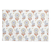 Retro Whimsical Mandala Boho Muster Kissenbezug (Rückseite-Links)