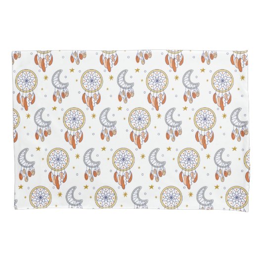 Retro Whimsical Mandala Boho Muster Kissenbezug (Vorderseite-Links)