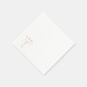 Retro Whimsical Martini Handgezeichnete individuel Serviette (Ecke)