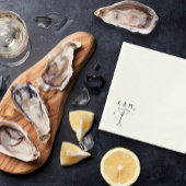 Retro Whimsical Martini Handgezeichnete individuel Serviette