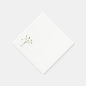 Retro Whimsical Martini Handgezeichnete individuel Serviette (Ecke)