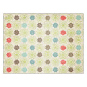 Retro Whimsical Snowflakes Tableclout Tischdecke (Vorderseite (Horizontal))