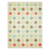 Retro Whimsical Snowflakes Tableclout Tischdecke (Vorderseite)