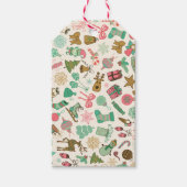 Retro Whimsy Ornaments Weihnachten Geschenkanhänger (Vorderseite)