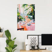 Retro Whippet Poster, Whippet Oil Painting Poster (Heimbüro)