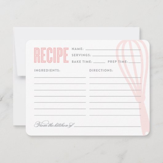 Retro Whisk | Rezept Card (Vorderseite)