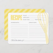 Retro Whisky gelb | Rezept Card (Vorne/Hinten)