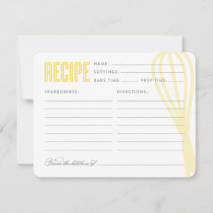 Retro Whisky gelb   Rezept Card
