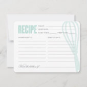 Retro Whisky in Blau | Rezept Card (Vorderseite)