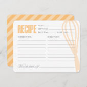 Retro Whisky in Peach | Rezept Card (Vorne/Hinten)