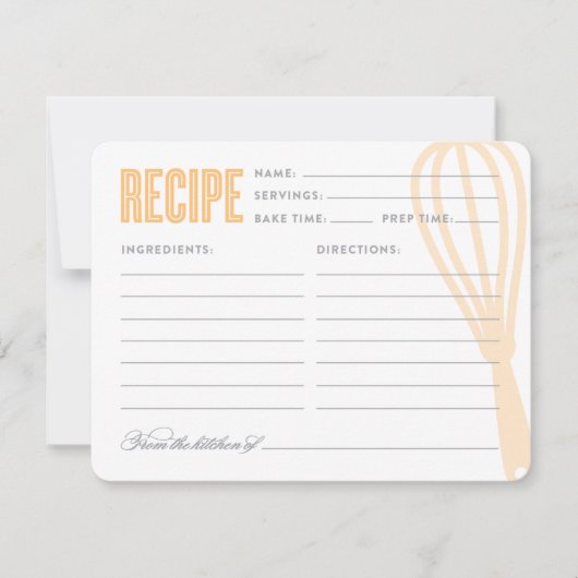 Retro Whisky in Peach | Rezept Card (Vorderseite)