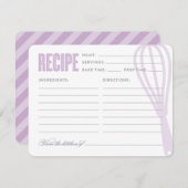 Retro Whisky Lila | Rezept Card (Vorne/Hinten)