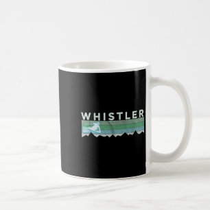 Retro Whistler Bc Kanada abgenutzt Ski fahren Kaffeetasse