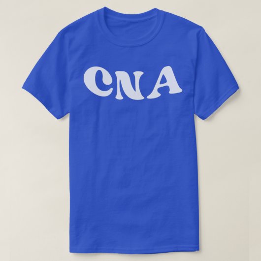 Retro White CNA Krankenschwester Assistant CNA zer T-Shirt (Design vorne)