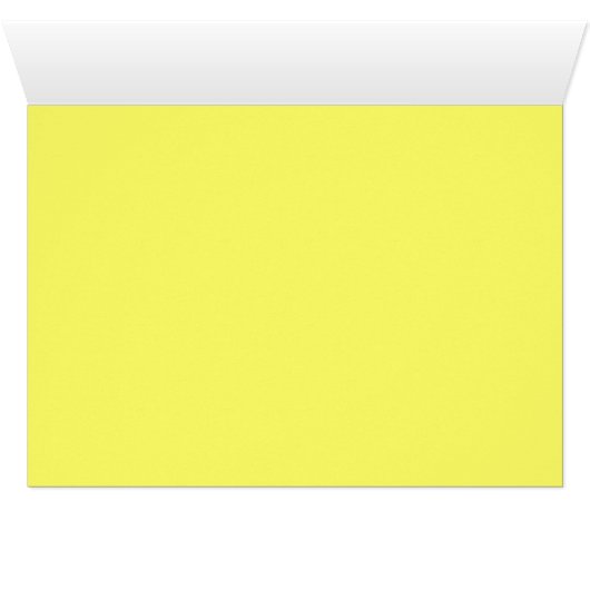 Retro White Daisy auf gelber Blank im Inneren (Innenansicht Horizontal (Unten))