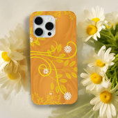 Retro White Daisy Blume Gelb Orange Case-Mate iPhone Hülle