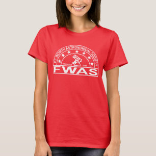 Retro White Logo Frauan's Dark T - Shirt Red